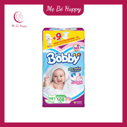 Miếng lót sơ sinh Bobby Newborn 1-108 miếng