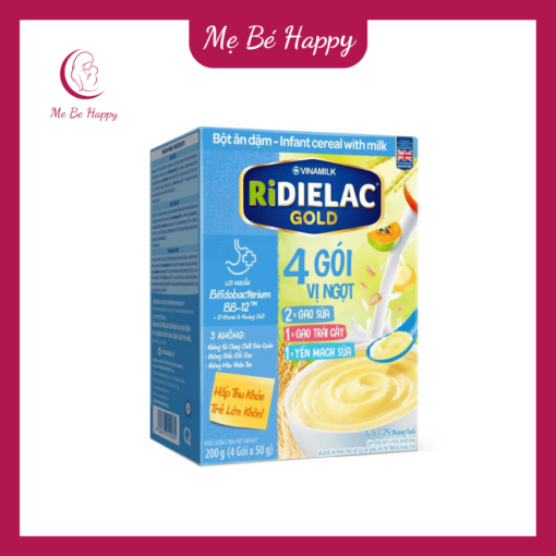 Bột ăn dặm Ridielac Gold 4 vị ngọt 200g